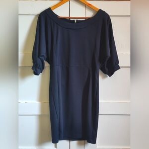 Forever 21 Women's Navy Mini Dress | 3/4 Sleeve | Size Large